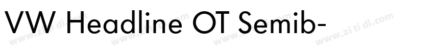 VW Headline OT Semib字体转换